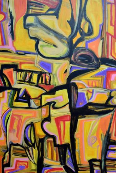 Original Abstract Expressionism Abstract Painting by Vinaya Rao