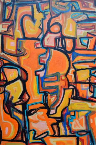 Original Abstract Expressionism Abstract Painting by Vinaya Rao