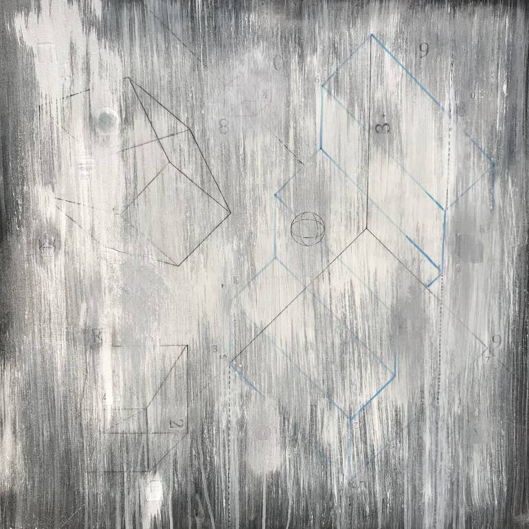 Axiom 12 (Geometry) Drawing by Cynthia Kaufman Rose | Saatchi Art