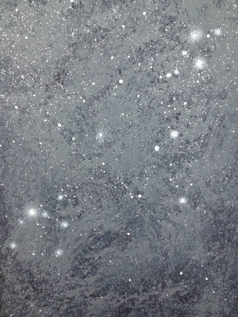 Original Abstract Outer Space Painting by Cynthia Kaufman Rose