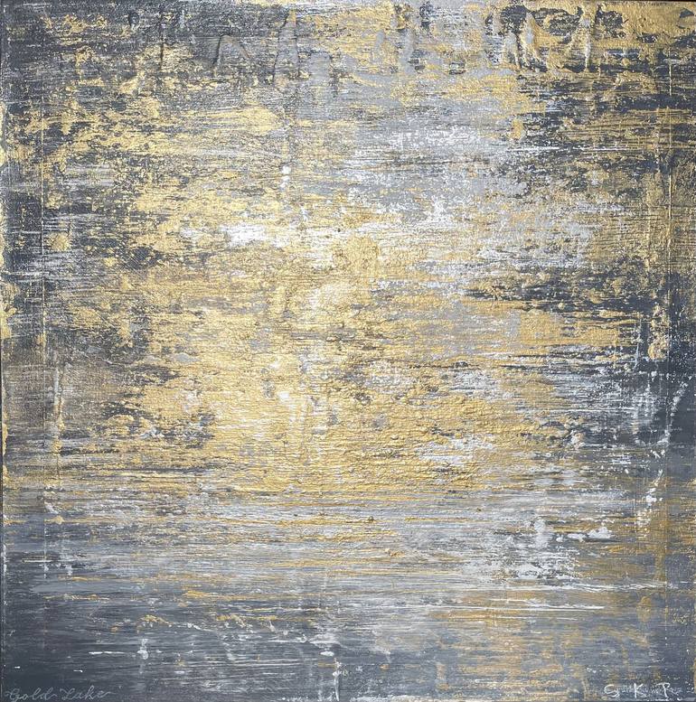 Gold Lake Painting by Cynthia Kaufman Rose | Saatchi Art
