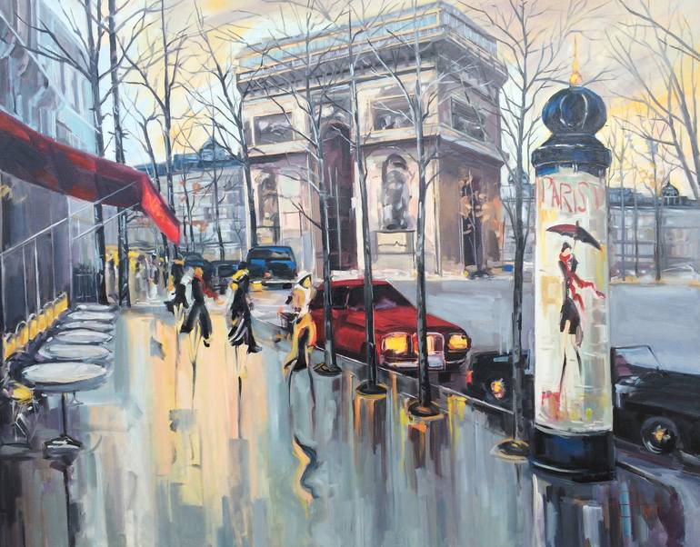 Paris Painting by Emil Ungureanu | Saatchi Art