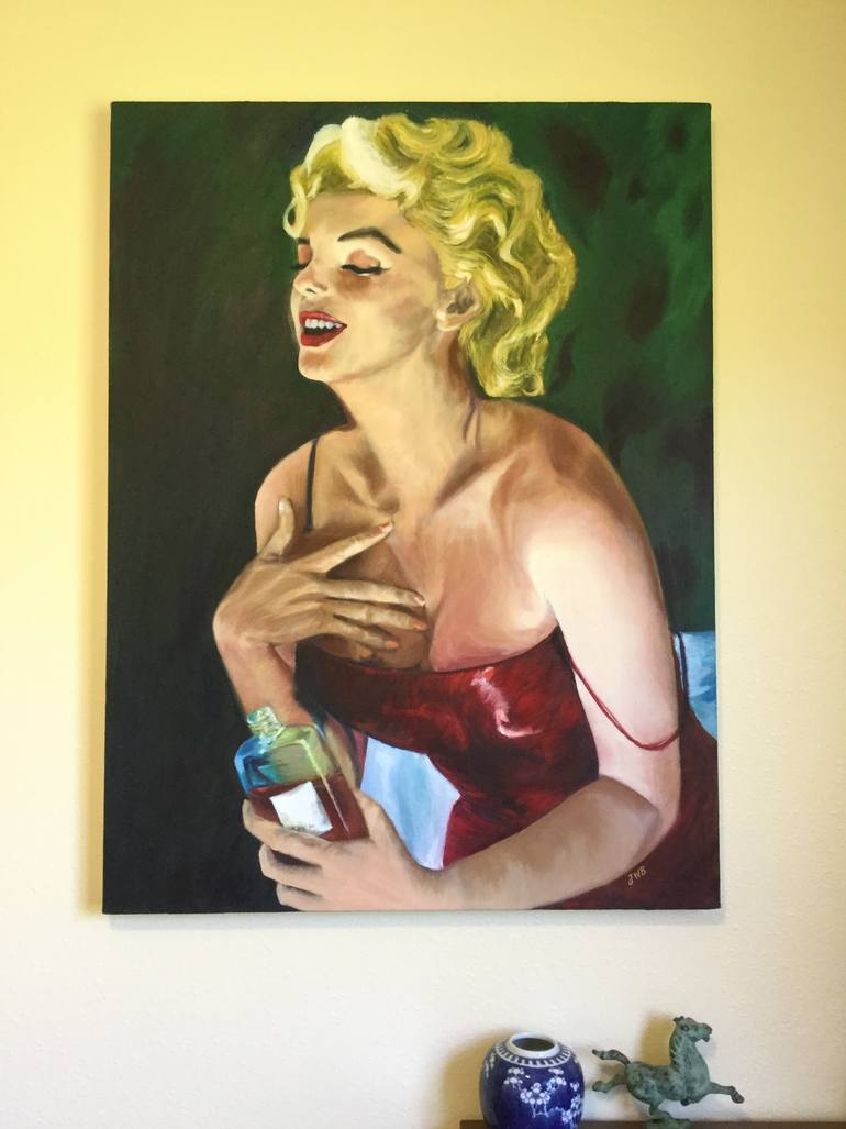 Original Art Deco People Painting by Julia Wb