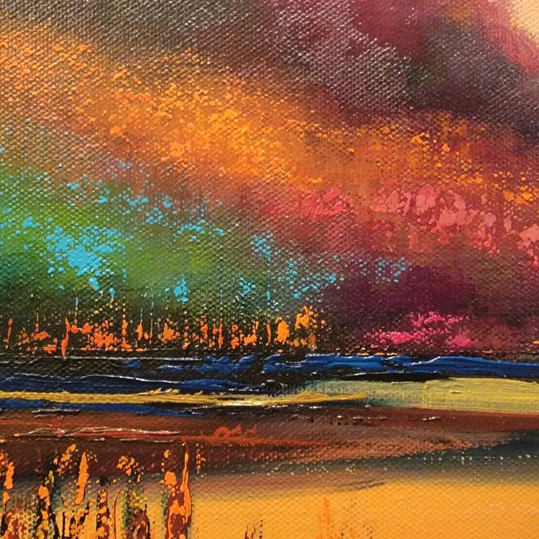 Original Expressionism Landscape Painting by Faith Patterson