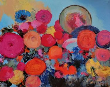 Original Expressionism Floral Paintings by Faith Patterson