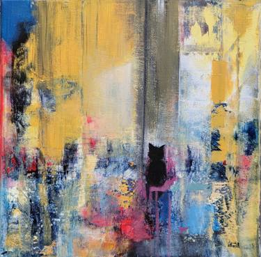 Print of Abstract Cats Paintings by Faith Patterson