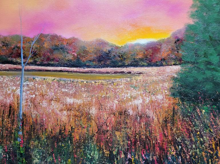 Original Expressionism Landscape Painting by Faith Patterson