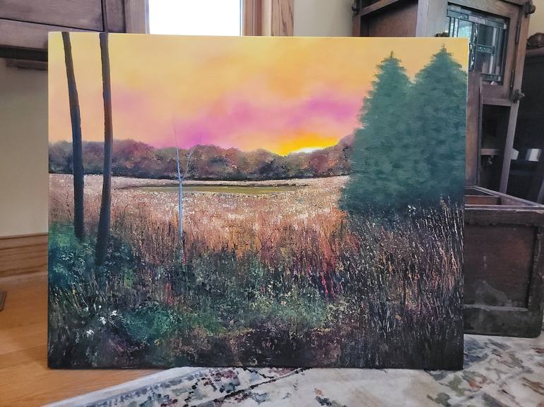 Original Expressionism Landscape Painting by Faith Patterson