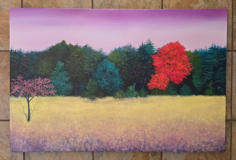 Original Expressionism Landscape Painting by Faith Patterson