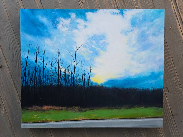 Original Expressionism Landscape Painting by Faith Patterson