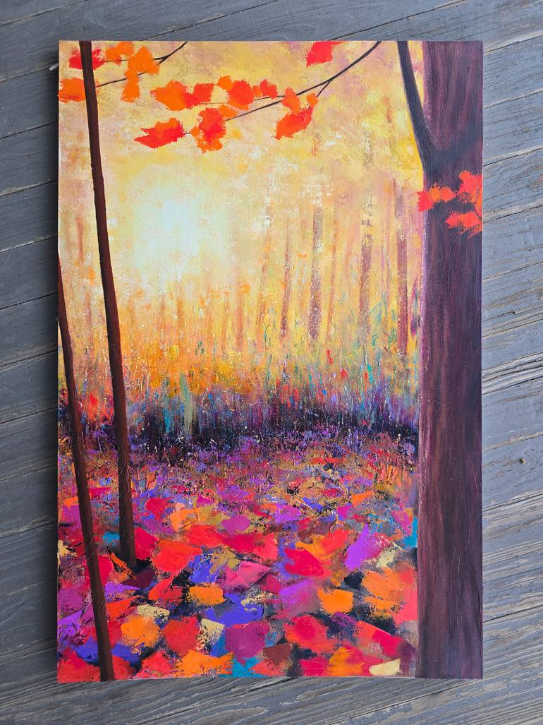 Original Expressionism Landscape Painting by Faith Patterson