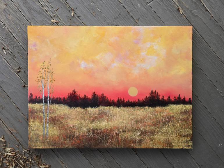 Original Expressionism Landscape Painting by Faith Patterson