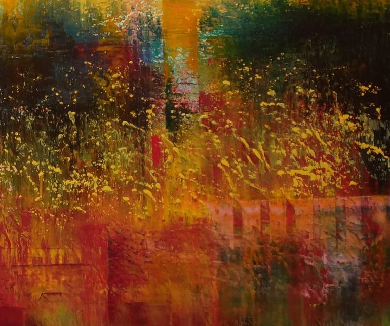 Original Abstract Garden Painting by Faith Patterson