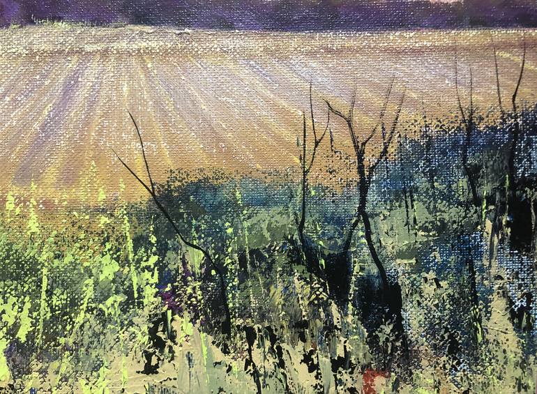 Original Expressionism Landscape Painting by Faith Patterson