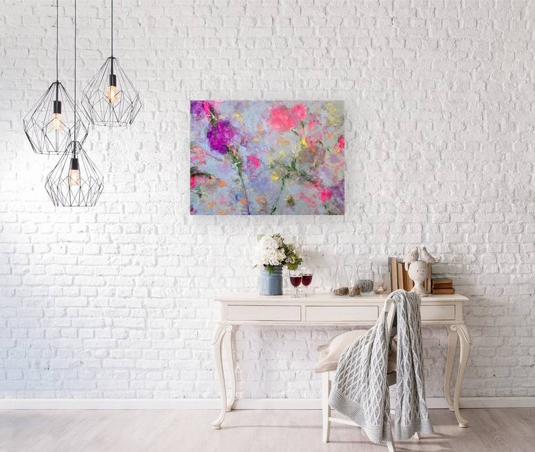 Original Abstract Floral Painting by Faith Patterson