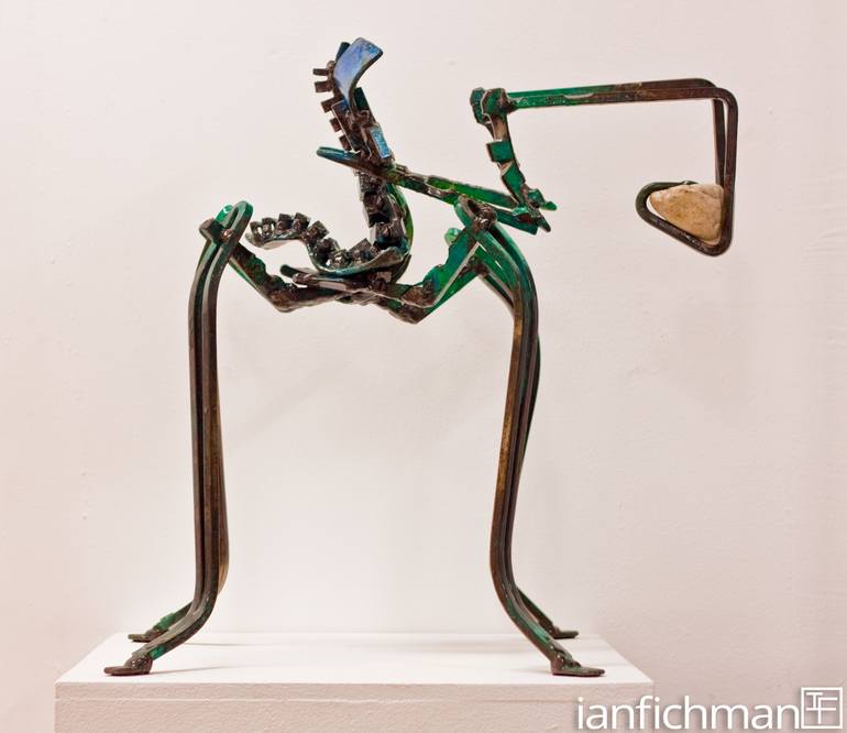 Original Figurative People Sculpture by Ian Fichman