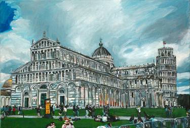 Original Classicism Architecture Paintings by Ilona Forys