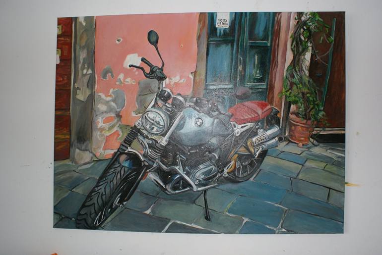 Original Car Painting by Ilona Forys