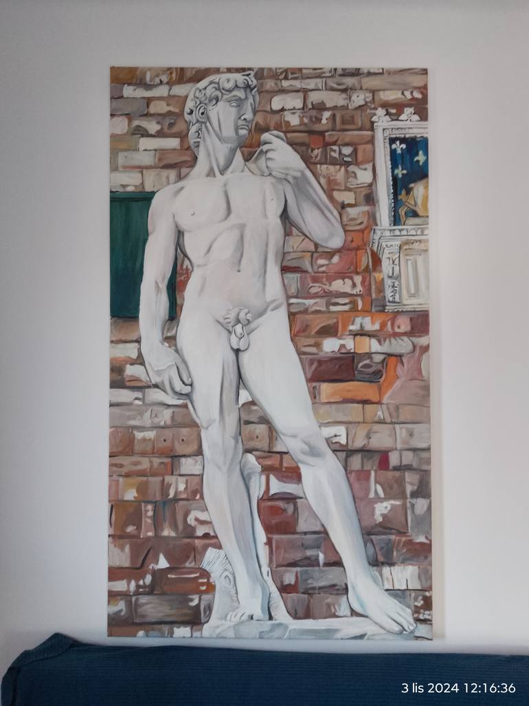 Original Figurative Nude Painting by Ilona Forys