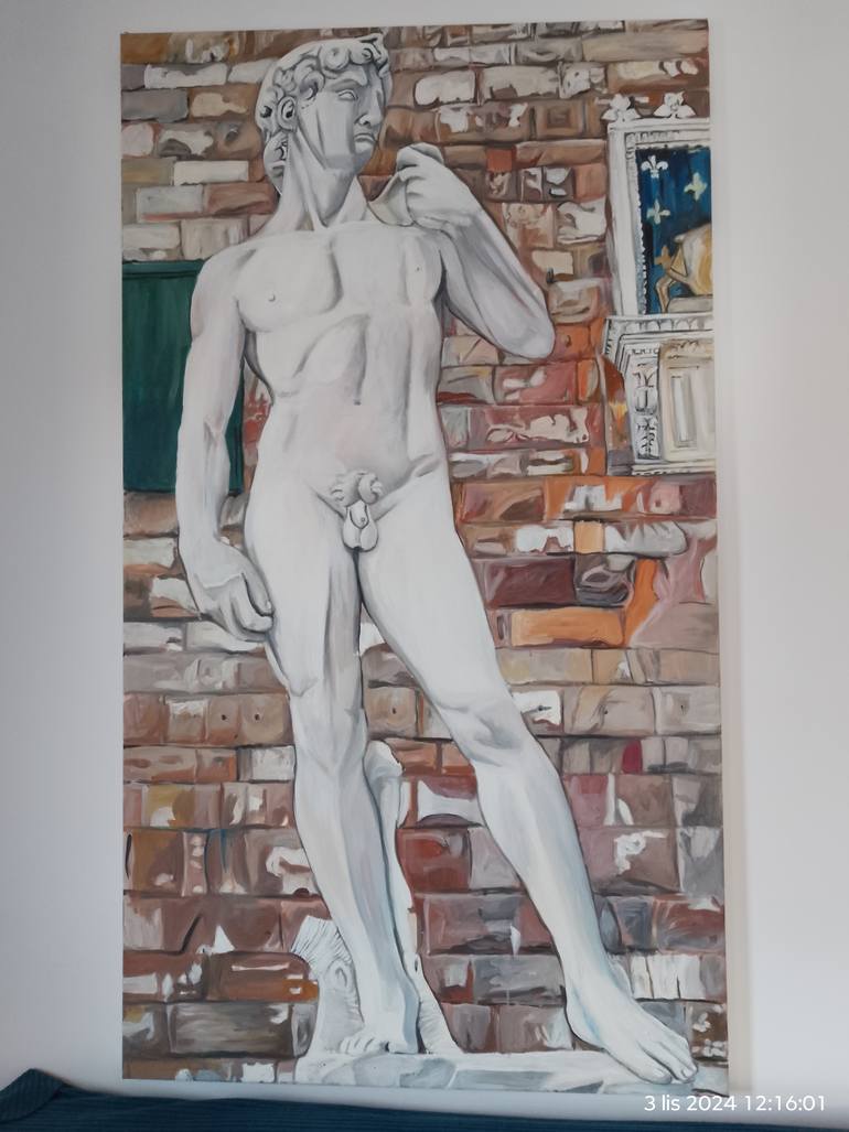 Original Figurative Nude Painting by Ilona Forys