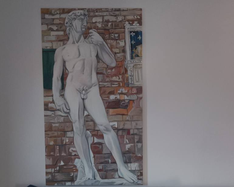 Original Figurative Nude Painting by Ilona Forys