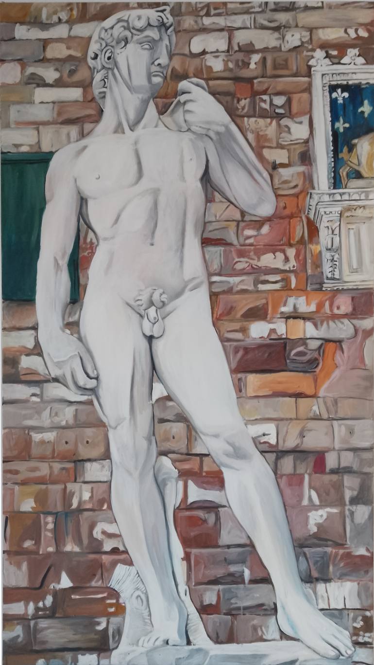 Original Figurative Nude Painting by Ilona Forys