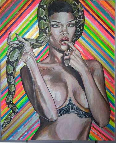 Original Abstract Pop Culture/Celebrity Paintings by Ilona Forys