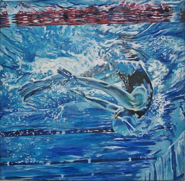 Original Conceptual Sport Paintings by Ilona Forys