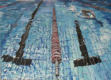 Original Abstract Sport Paintings by Ilona Forys