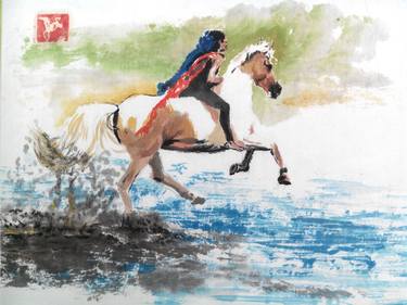 Print of Realism Horse Paintings by Deyan Chen