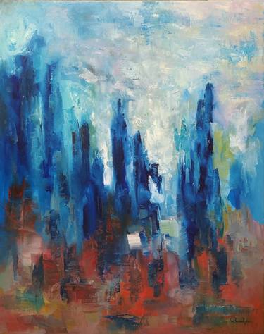 Original Abstract Expressionism Abstract Painting by Anania Kocharyan
