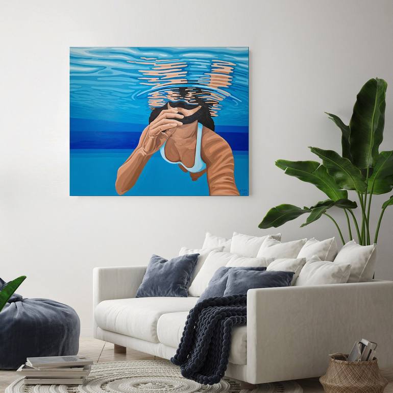 Original Figurative Water Painting by Magdalena Purol