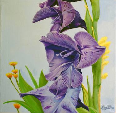 Print of Floral Paintings by Ciocan Calin Andrei