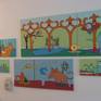 The painting consists of 2 canvas: 120x80 and 60x80 cm
and is a piece of the series 'previous there - current here'