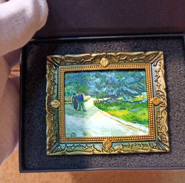 Original Expressionism Garden Painting by Álvaro Ferrero