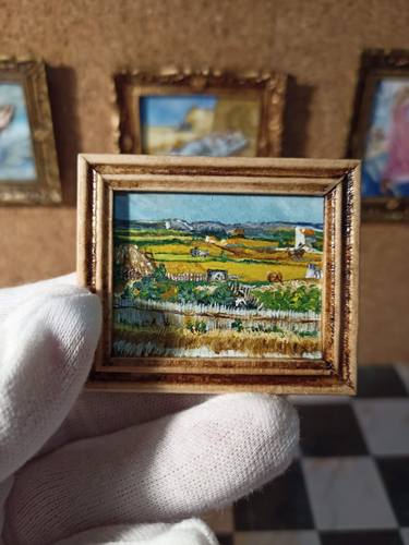 La cosecha (reproducción en miniatura de Van Gogh) thumb