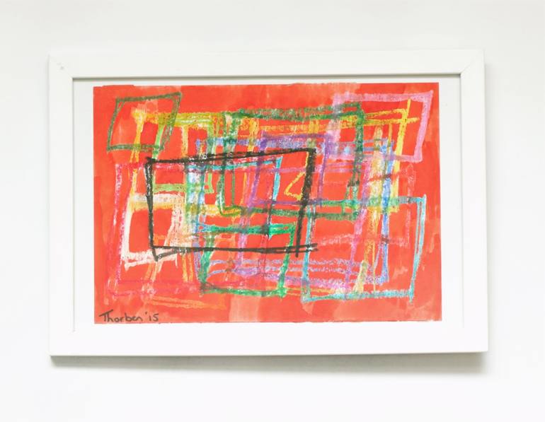 Original Modern Abstract Drawing by Thorben Nolsen