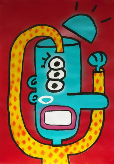 Original Modern Graffiti Paintings by Thorben Nolsen