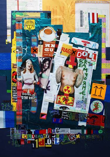 Original Abstract Collage by Rob Benders