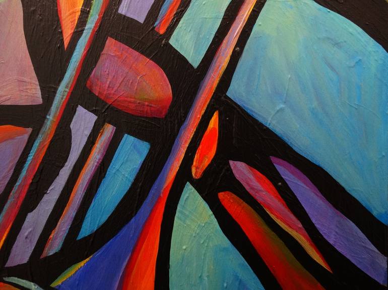 Original Abstract Music Painting by Mike Daneshi