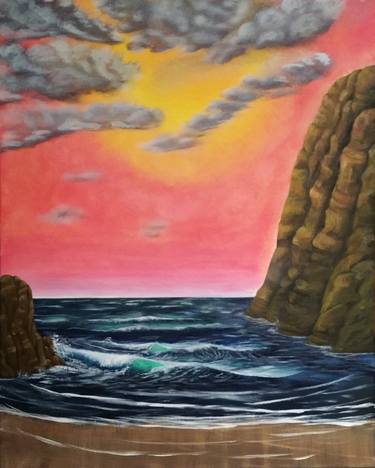 Original Expressionism Seascape Paintings by Vikki King