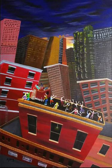 Original Modern Cities Paintings by Vikki King