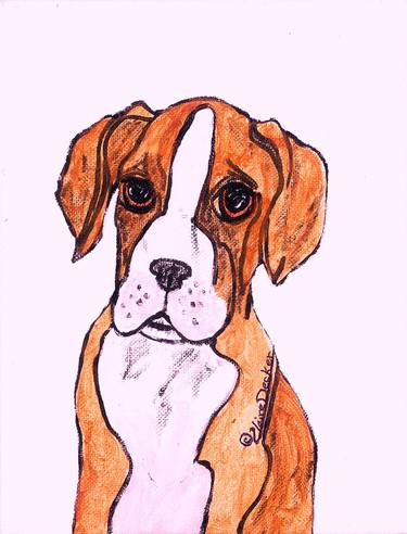 Original Pop Art Animal Painting by Claire Decker