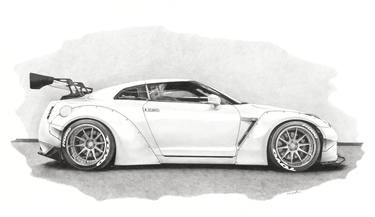 Print of Fine Art Automobile Drawings by Andrey Poletaev