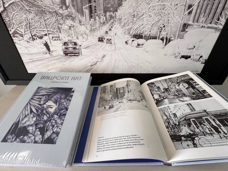 Original Photorealism Cities Drawing by Andrey Poletaev