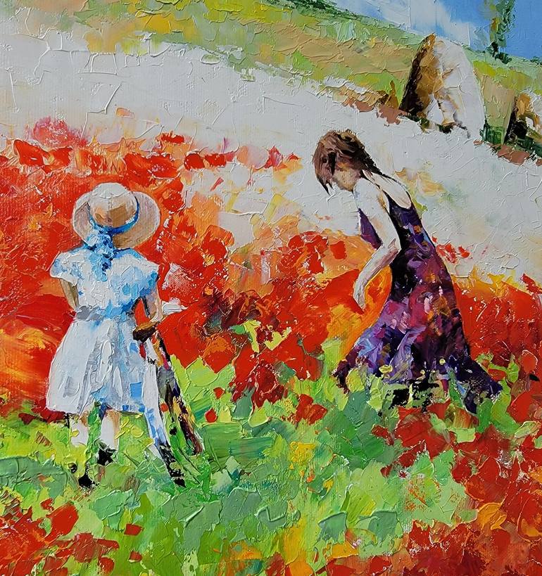 Original Impressionism Landscape Painting by Andrey Poletaev