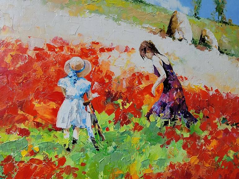 Original Impressionism Landscape Painting by Andrey Poletaev