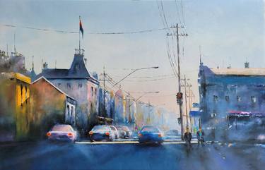 Print of Impressionism Cities Paintings by Andrey Poletaev