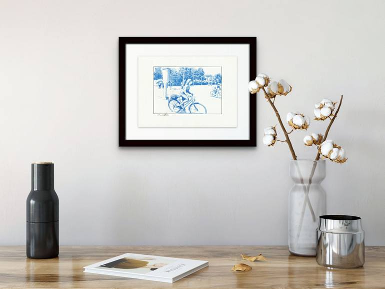 Original Bicycle Drawing by Andrey Poletaev
