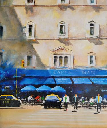 Original Expressionism Cities Paintings by Andrey Poletaev